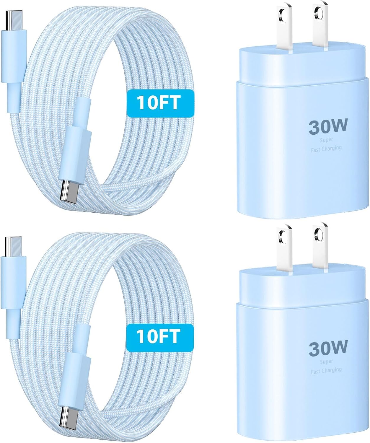 iPhone 17 16 15 Charger Fast Charging,30W USB C Charger Type C Charger Phone Chargers iPhone&10 Ft Long USB C - Image 9