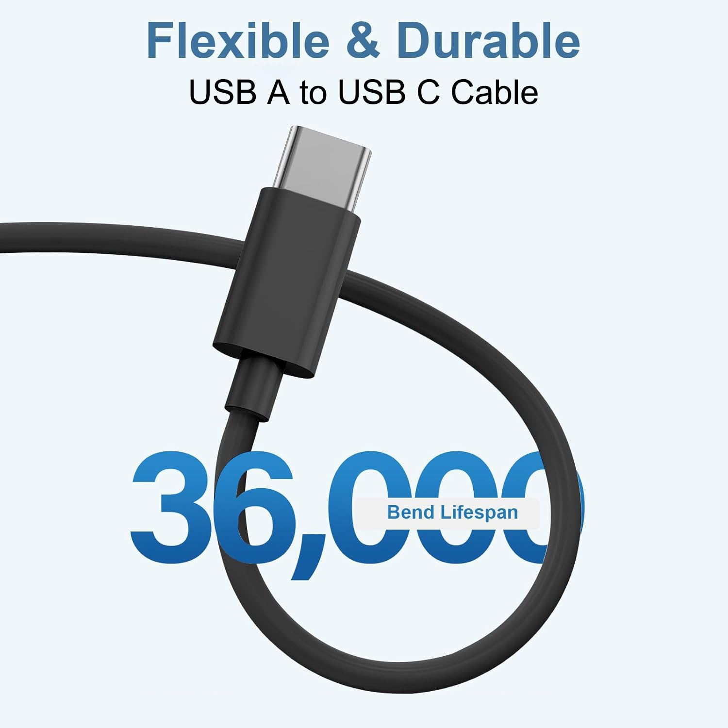 USB A to USB C Charger Cable for Samsung Galaxy - Image 7